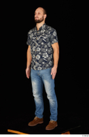  Orest blue jeans blue shirt brown shoes casual dressed standing whole body 0002.jpg